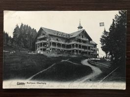 Flums KURHAUS OBERBERG BELEBT 1909