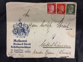 Historischer Brief mit Stempel