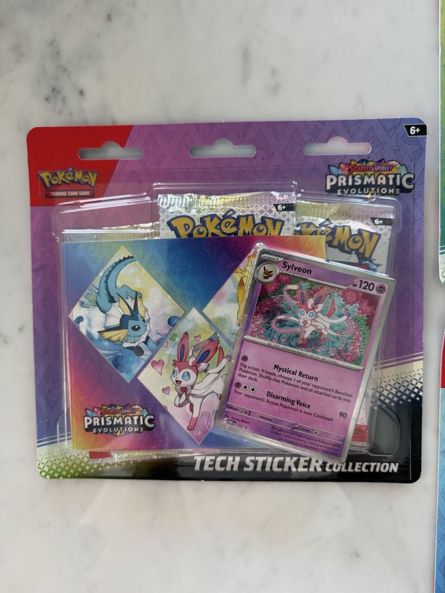 Pokémon Sammelbilder & Trading cards: Pokémon Prismatic Evolutions tech sticker collection – Neu und originalverpackt aus Cademario von Yleeyle 3