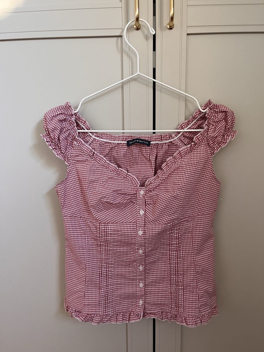 Brandy Melville Top: Kariertes Top Brandy Melville – Nuovo (secondo la descrizione) da Neudorf venduto da wen_9jfq
