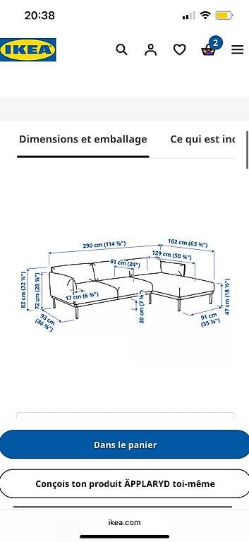 Sofas: Canapé APLARYD  – Gebraucht aus Cossonay-Ville von LaureFbr 4
