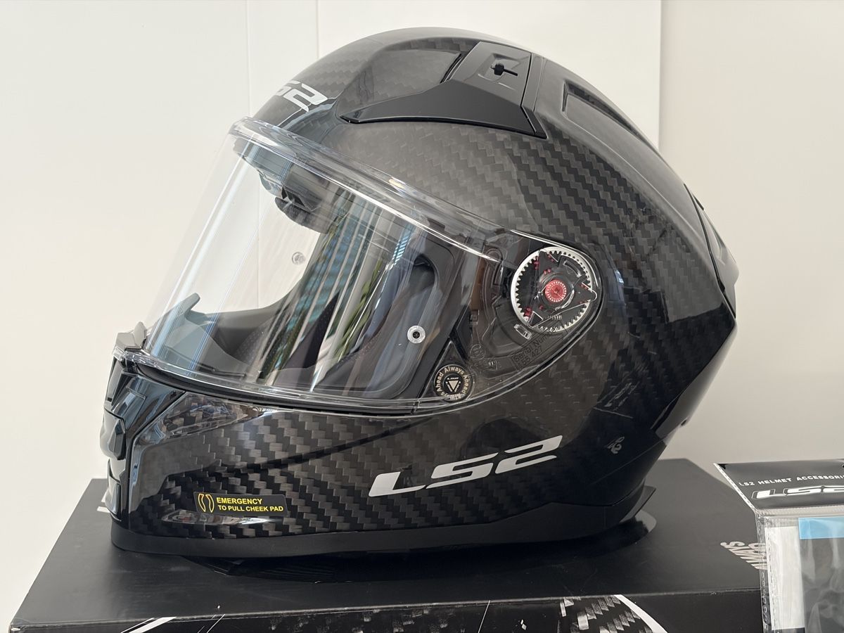Caschi & visiere: LS2 Vector II Carbon Helm M, glänzend, mit Zubehör – Nuovo (secondo la descrizione) da Zürich venduto da markus767 2