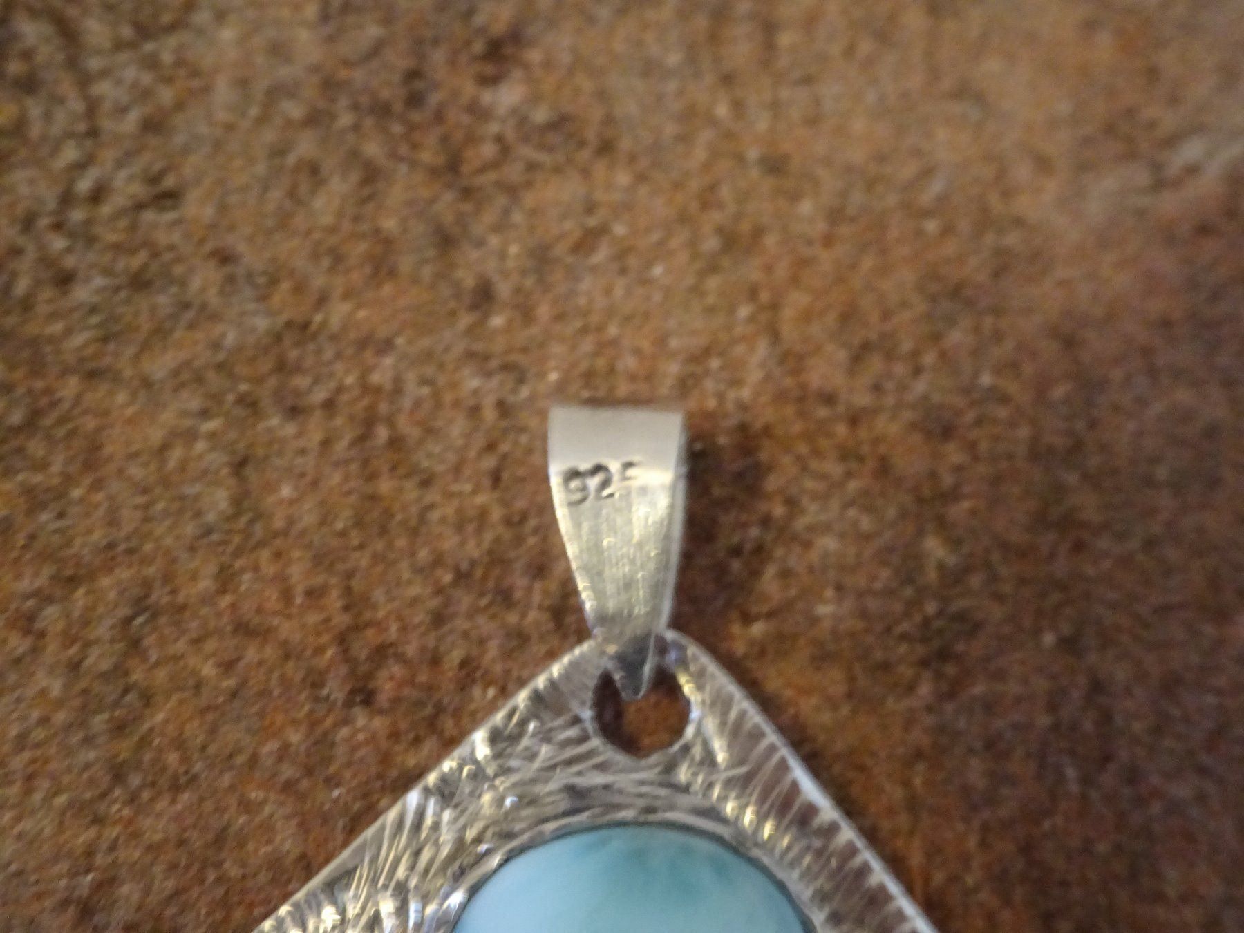 Anhänger: Anhänger Larimar Santo Domingo / 925 S – Gebraucht aus Esslingen von FetteSchnecke 9