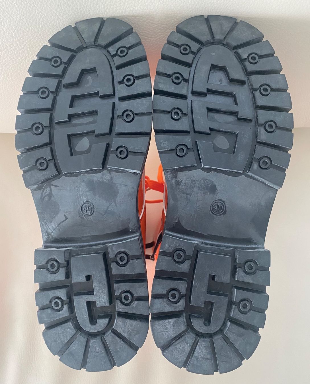 Scarpe da uomo: EYECATCHER - aussergewöhnliche Stiefeletten, orange, Gr. 40 – Nuovo e nell'imballaggio originale da Winkel venduto da ferrari2022 9