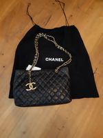 ✨Chanel✨ black chain tote leather bag