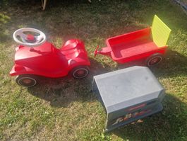 Bobby Car von BIG mit Anhänger rot Pet Carry 