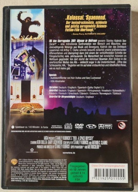 Tous les DVDs: 2001 Odysee im Weltraum – D'occasion à Rotkreuz par PrelovedPicks 1