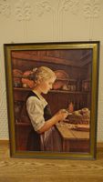 Anker Kunstdruck Kartoffelschälerin gerahmt 47xx 62