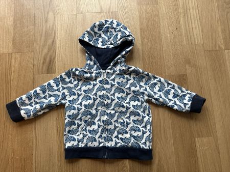 Petit Bateau Baby-Jacke – Blau– Gr 74/12m