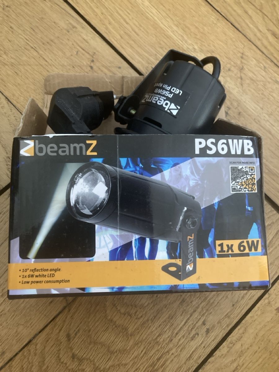 Lampen: 2x BeamZ PS6WB LED Pin spots 6W – Gebraucht aus Zürich von selectionboutique 1