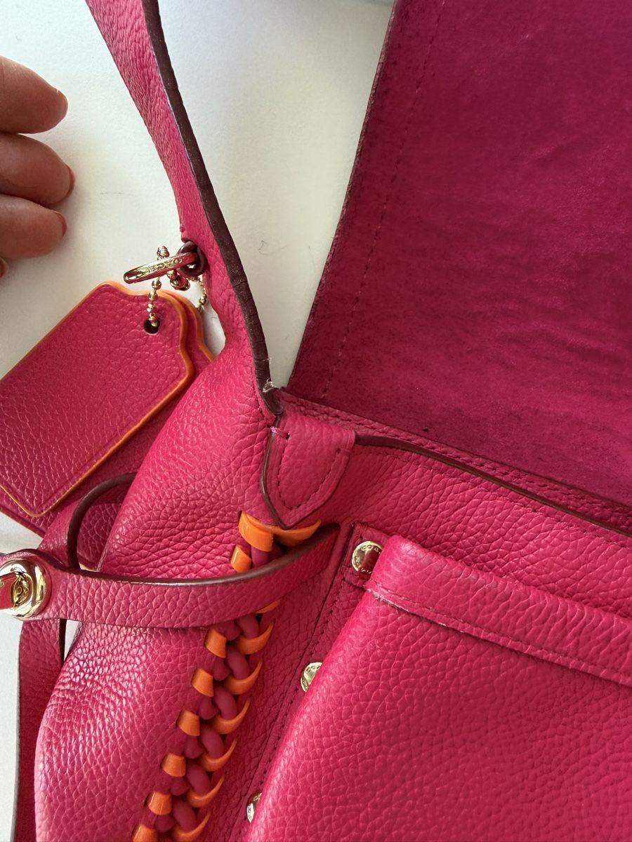 Coach Borse da donna: Coach Ledertasche Pink/Orange – Usato da Winterthur venduto da tat_ky5h 5