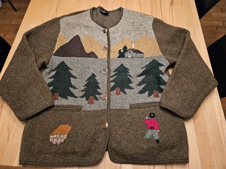 Trachtenjacke Damen Alpenmotiv