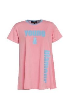 Cooles T-Shirt Kleid Gr.S/M Young & Glamour Lovely grün/rosa