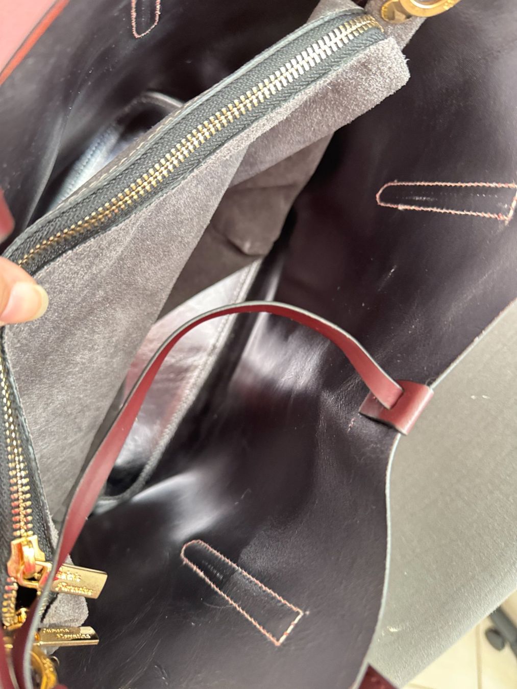 Borse: Shopper Tasche aubergine-farben – Usato da Muttenz venduto da einfach-schoen 4