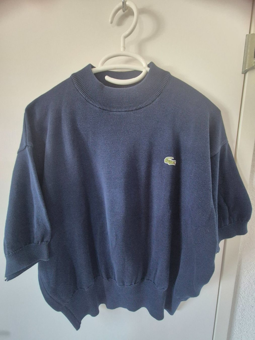Lacoste Top: Damen Strick-Top Pullöverli Gr. 42, dunkelblau – Usato da Winterberg ZH venduto da Gemini63