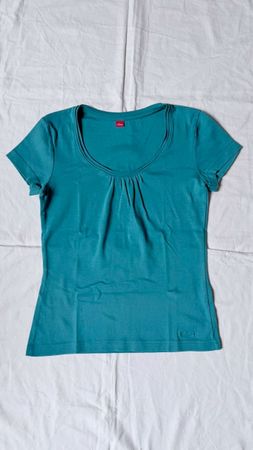 s.Oliver, T-Shirt, türkis, Gr. 34