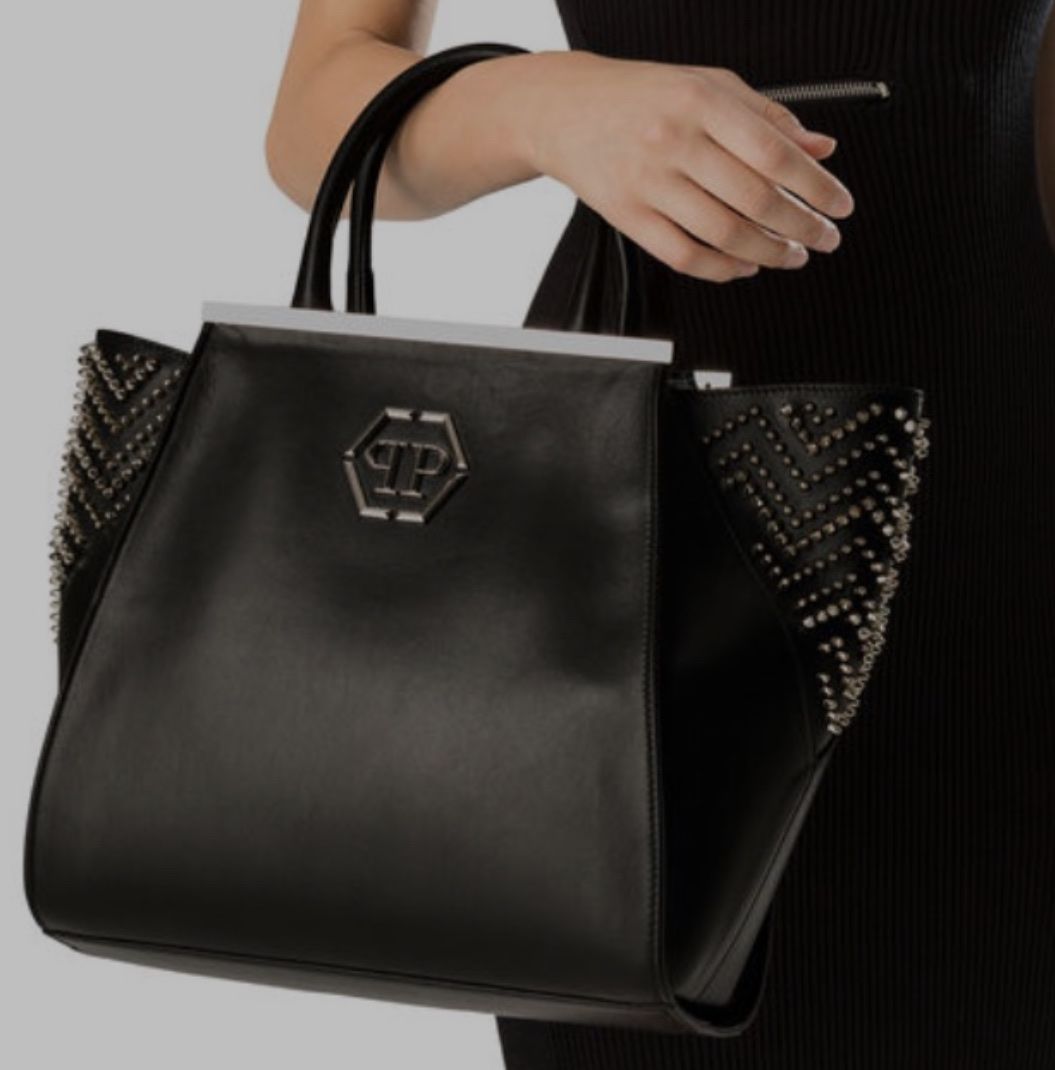 Philipp Plein Borse da donna: Philipp Plein Handtasche schwarz/Nieten – Nuovo (secondo la descrizione) da Niederhasli venduto da R__A 1