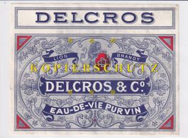 Etikette - Delcros (Lion Brandy) /bd