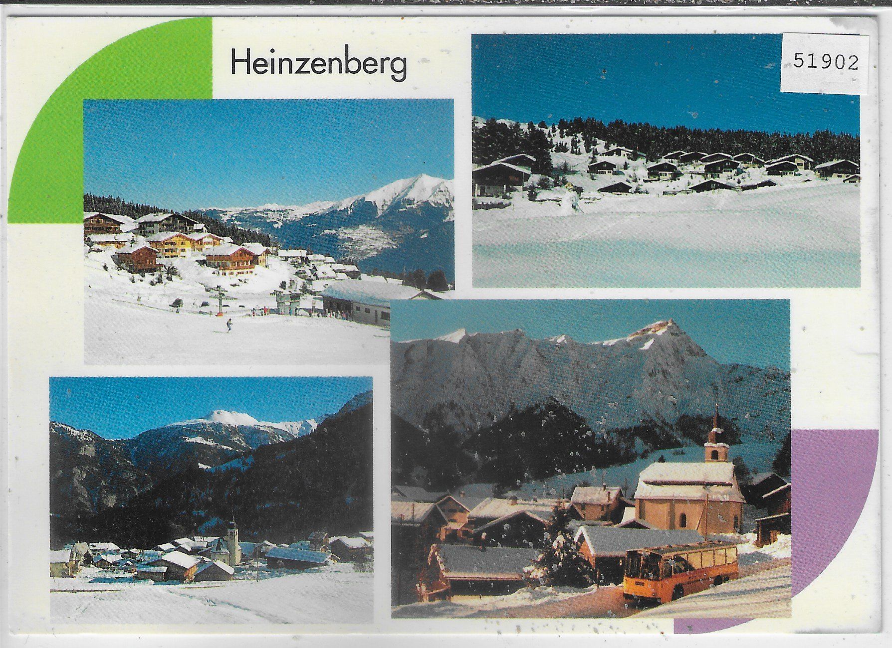Ansichtskarten: Heinzenberg - Multiview mit Postauto – Gebraucht aus Ettingen von Kartenplanet
