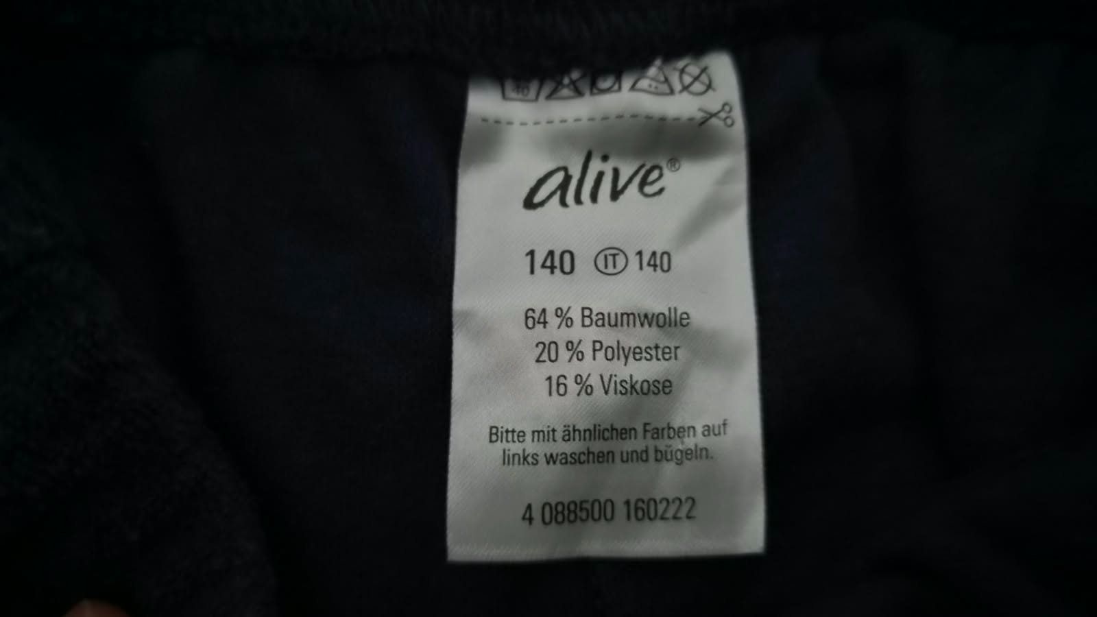 Pantaloni: Alive Jogginghose, Gr. 140 – Usato da Schwerzenbach venduto da ValGemore 1