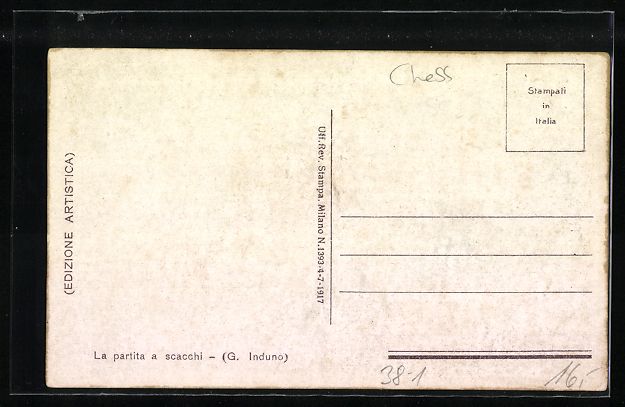Cartoline postali: Schach, Edelmann spielt mit Prinzessin S – Usato da Berlin venduto da bartko-reher 1