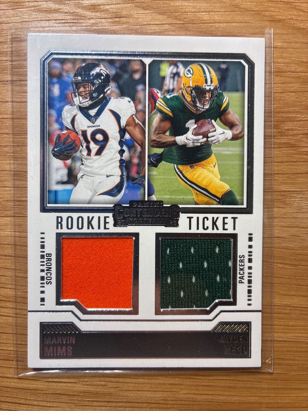 Topps Sammelbilder & Trading cards: Panini Contenders Marvin Mims, Jayden Reed Patch – Gebraucht aus Wangenried von Garagara