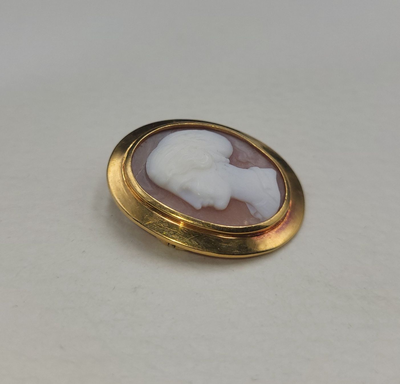 Spille & Fermagli: 18 Karat 750 Gold Kamee Brosche – Usato da Wald ZH venduto da Dasilver 3