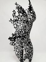 Weibliche Büste - Metallskulptur - Handarbeit