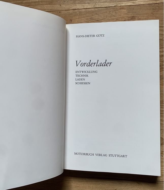 Buch Vorderlader 2