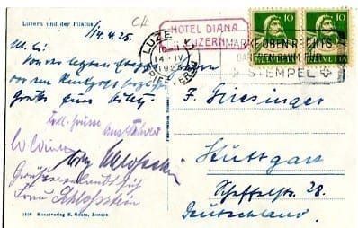 Cartoline postali: Luzern, und der Pilatus – Usato da Ottikon b.Kemptth. venduto da Neptun1974 1