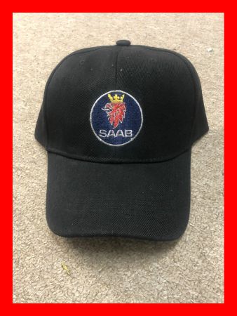 Saab Basecap Cap Baseballcap Schwarz gestickt Lastwagen LKW