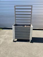 Rollbarer Pflanzkasten, Grau - Ideal für Terrasse/Garten!
