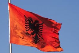 Albanische Fahne / Albanian Flagge