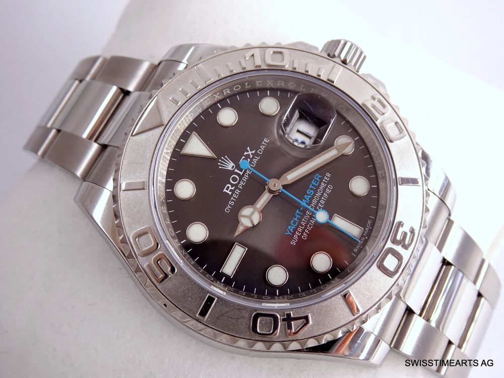 Rolex Orologi: ROLEX 2019 YACHMASTER 40MM RHODIUM REF.116622 AUTO FULL SET – Usato da Zürich venduto da SWISSTIMEARTS-AG