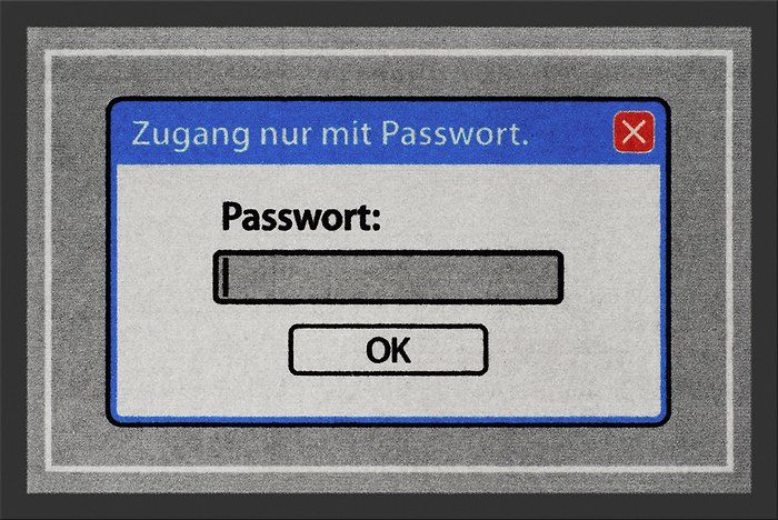 Tappetini fitness: Coole Fussmatte Windows 95 / Passwort – Nuovo e nell'imballaggio originale da Meikirch venduto da Konkursverwertung