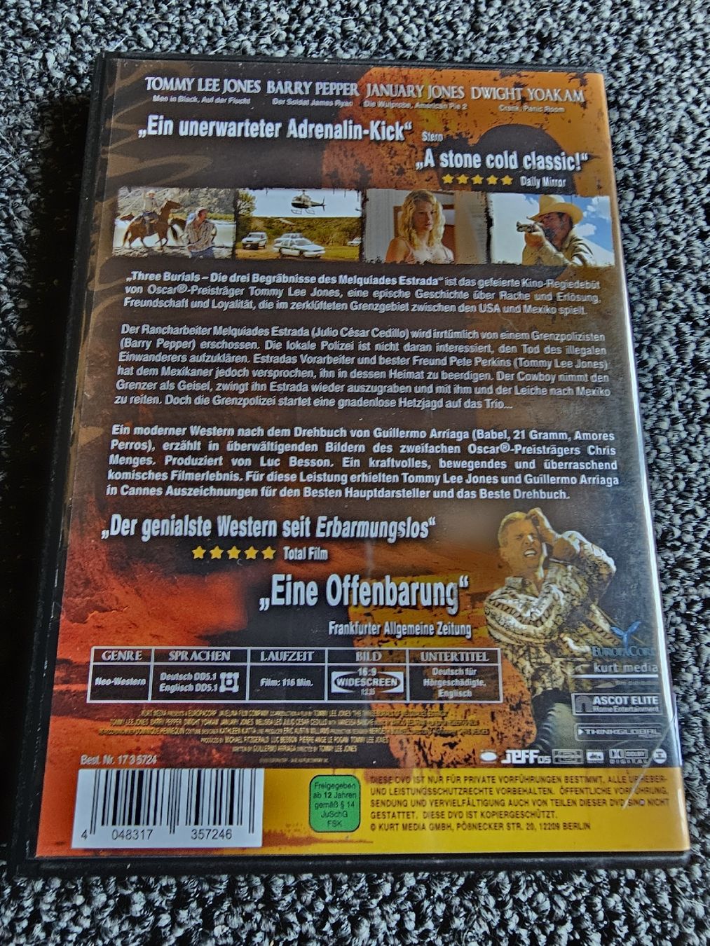Alle DVDs: DVD Three Burials (21460) – Gebraucht aus Ruswil von jan_bxl5 1