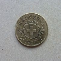 ++ 10 Rappen 1850 BB, gute Erhaltung