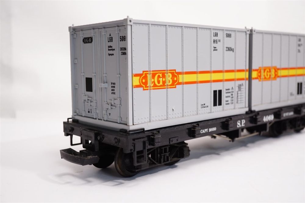 8ß LGB 4060 SP Rungewagen Container LGB | Kaufen auf Ricardo