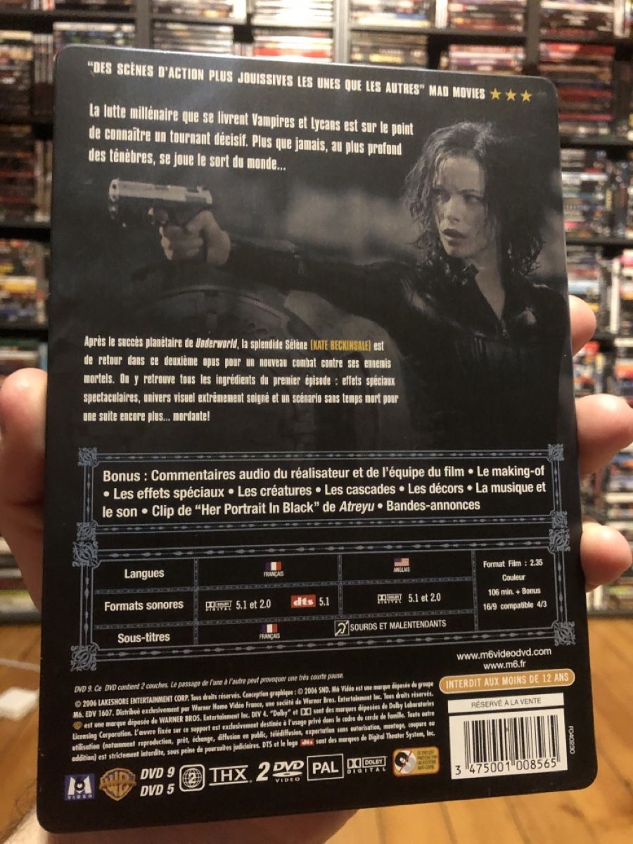 Tutti i DVDs: Underworld 2 Evolution (français) 2 dvds metal case – Usato da Lausanne venduto da fransadpop 1