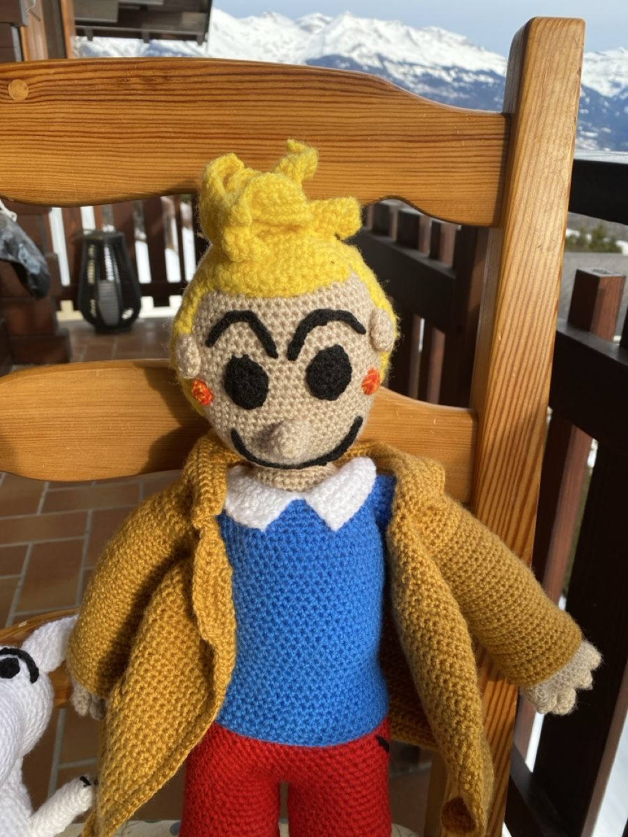 Fumetti: Tim und Struppi, handgestrickt – Nuovo (secondo la descrizione) da Effretikon venduto da marcelmaxime 2