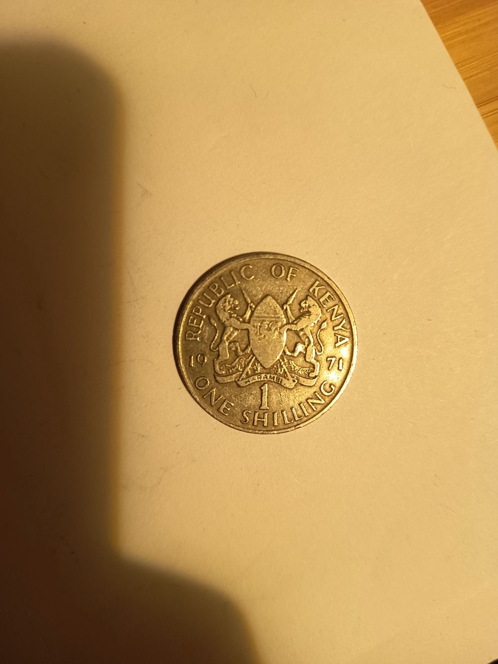 Tutti le monete: one shilling 1971 kenia   nr166 – Usato da Wattwil venduto da LuckyLegoandCoins