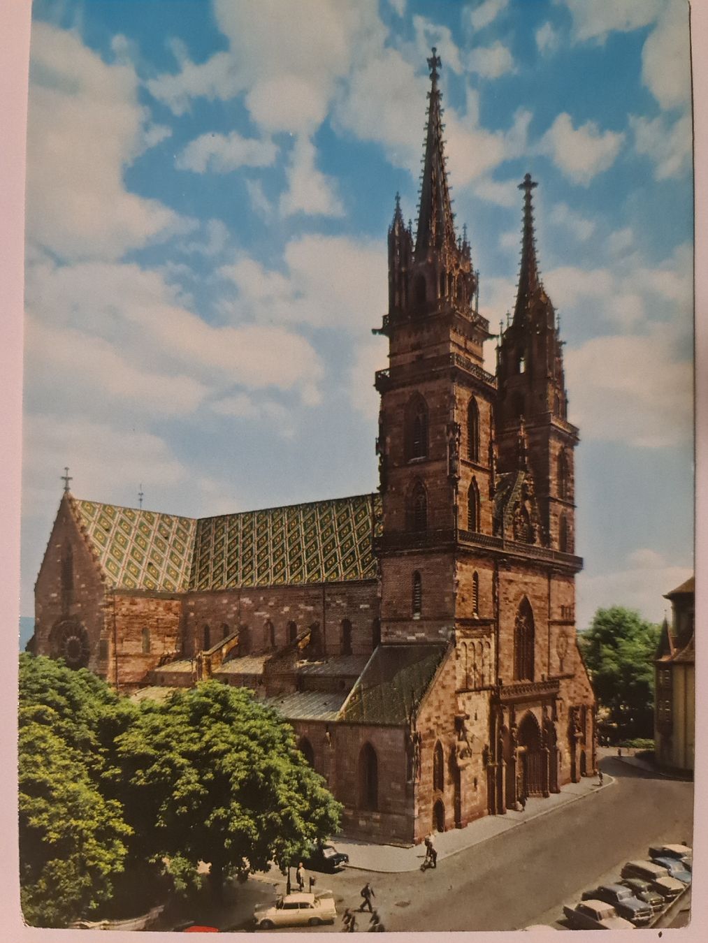 Cartoline postali: Ansichtskarte Basel Münster nr.1298 – Usato da Dintikon venduto da Vexi