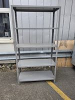 Metallregal grau mit 4 Ablagen 
