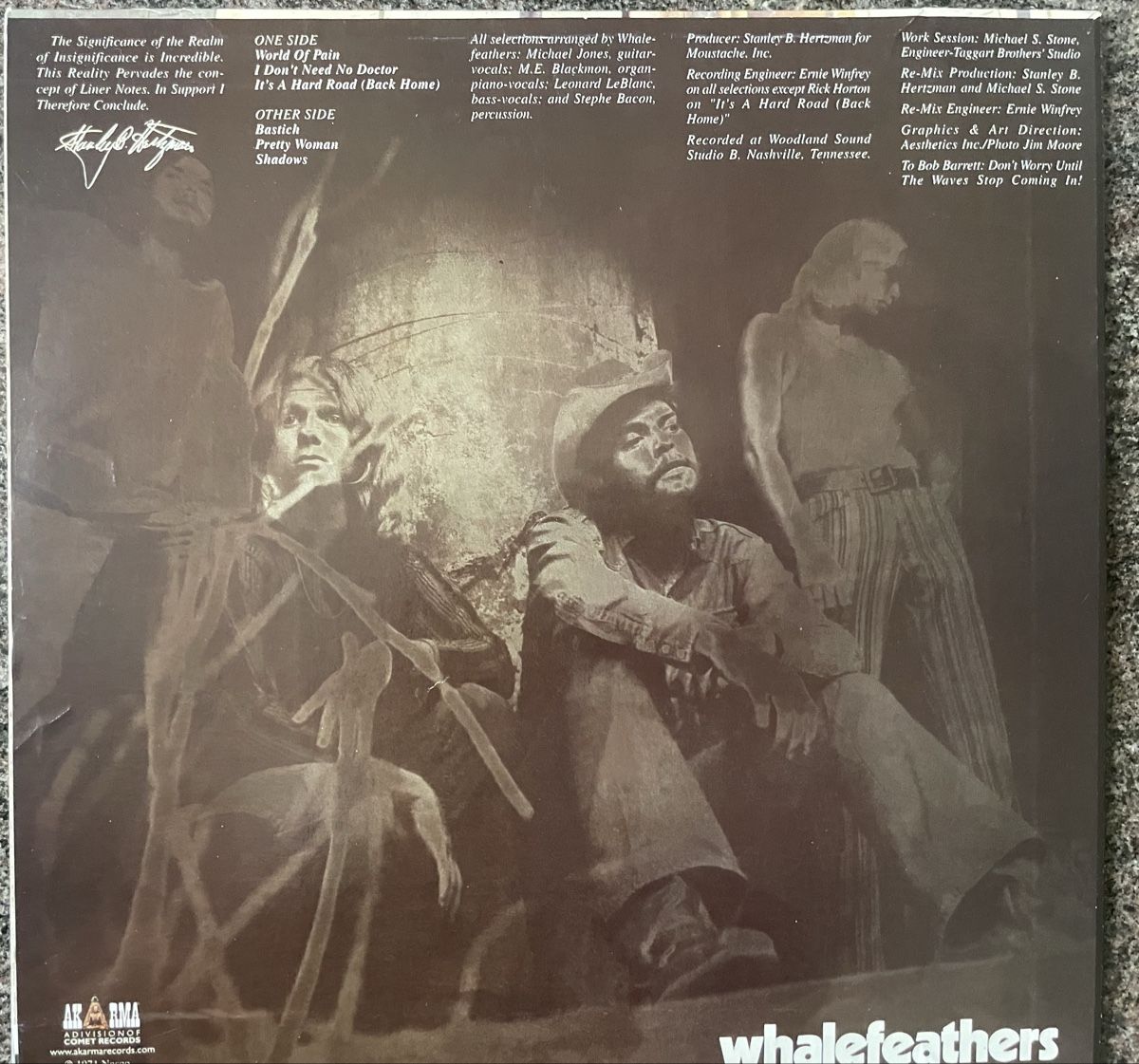 Dischi in vinile: Whalefeathers - same - AKARMA Vinyl LP – Usato da Olten venduto da Bluespapst 1