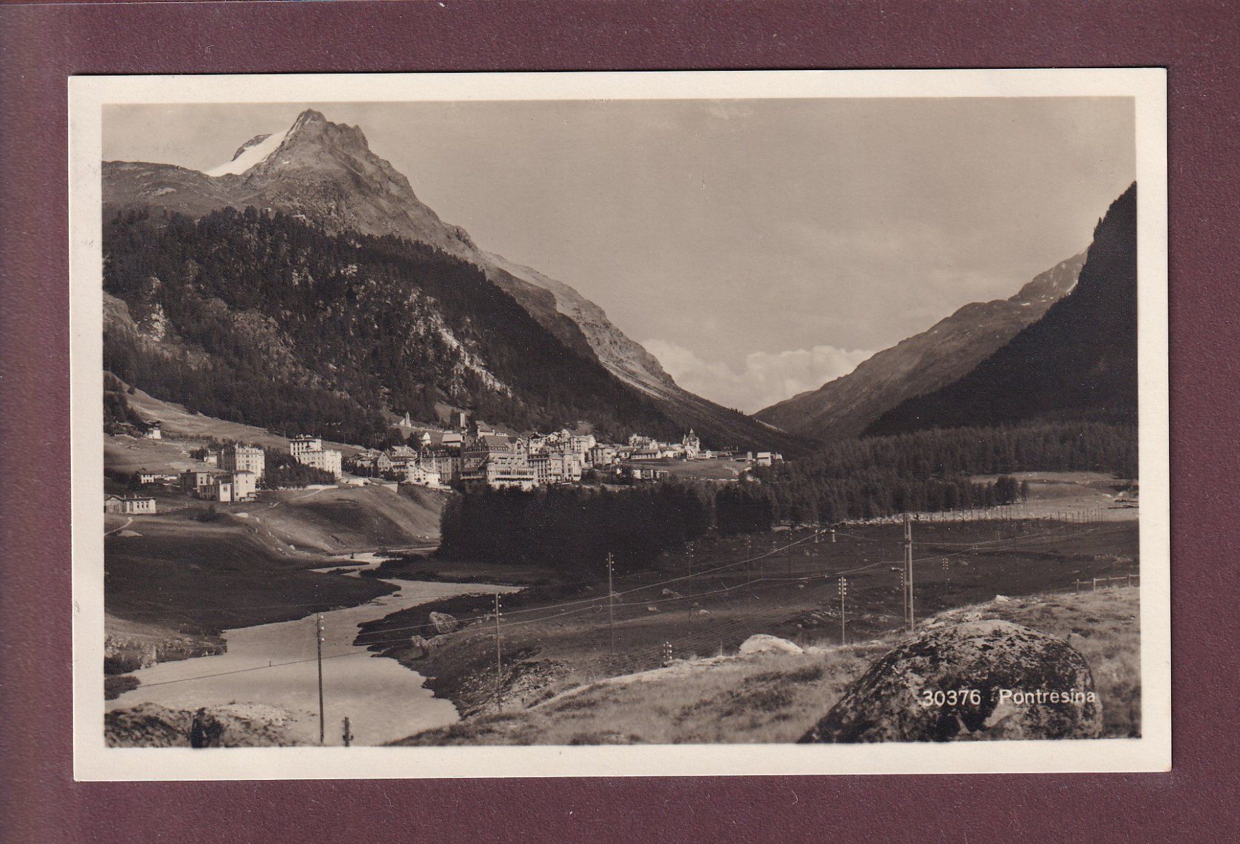 Cartoline postali: PONTRESINA - 1936 – Usato da Pully venduto da nicecards