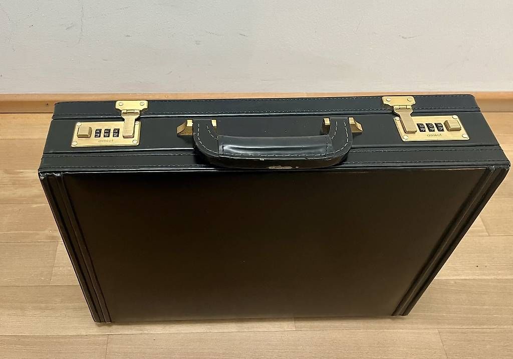 Valigie & Borse: Leder Aktenkoffer schwarz – Usato da Zürich venduto da chiffchaff 1