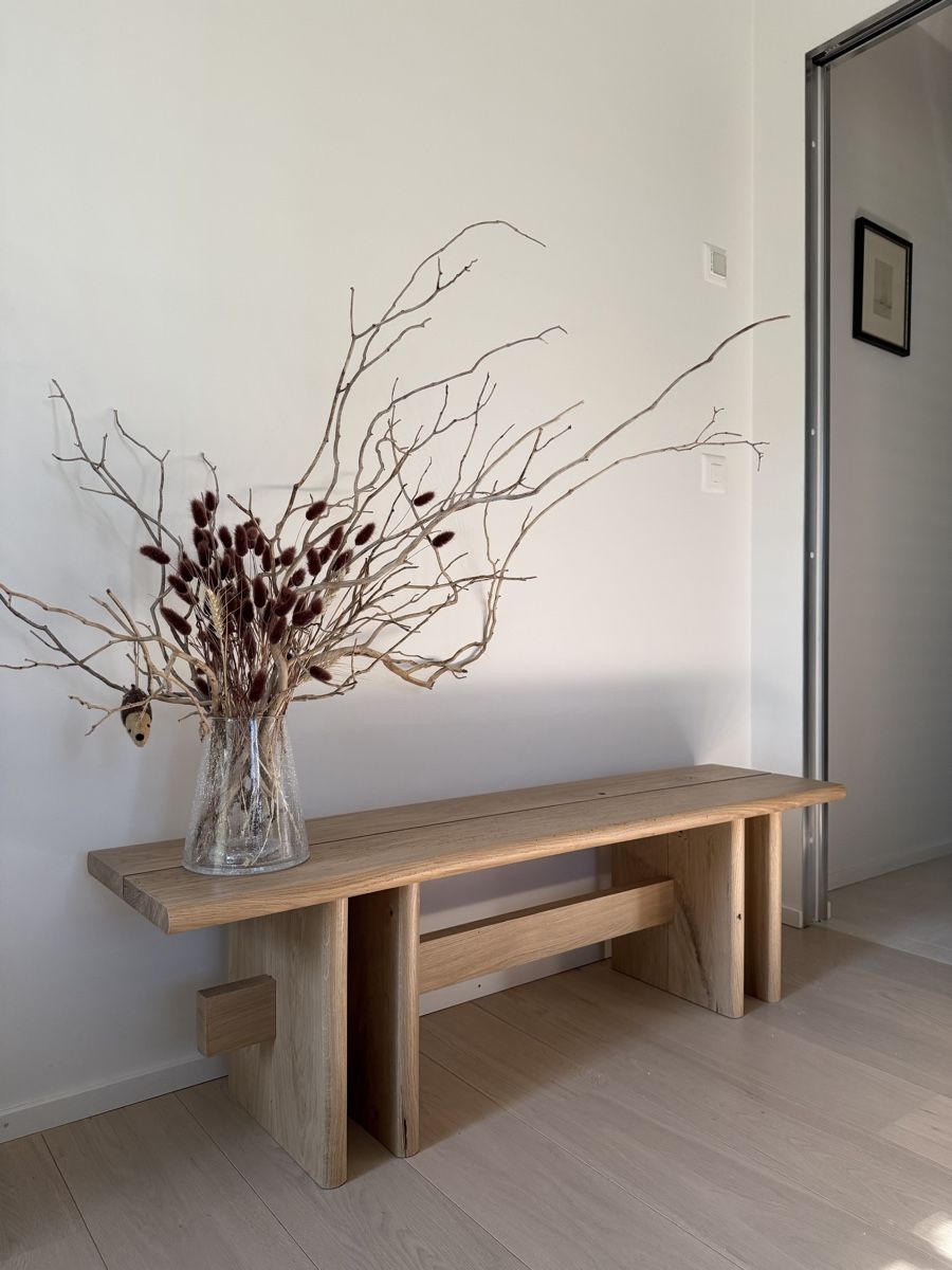 Panchine: Solid oak wood bench - Japandi style – Nuovo e nell'imballaggio originale da Corsier GE venduto da Karol_save_planet 8
