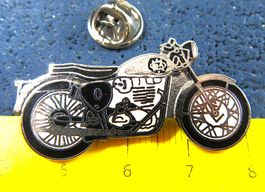 BSA GOLD STAR MOTORRAD PIN ENAMEL SILBRIG VINTAGE