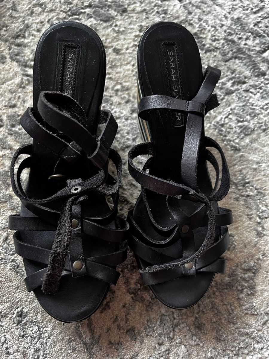 Damenschuhe: Sarah Summer Plattform wedge Keil schuhe – Neu (gemäss Beschreibung) aus Zurich von kat_dcy5 3