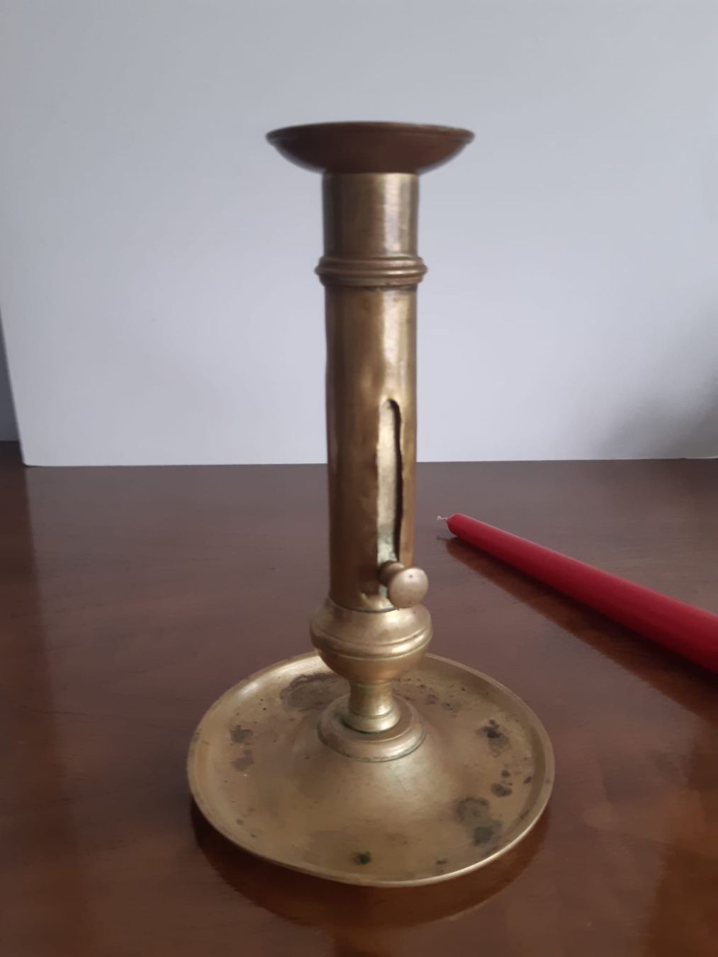 Portacandele: Alter Messingkerzenhalter – Usato da Luzern venduto da Sontru 3